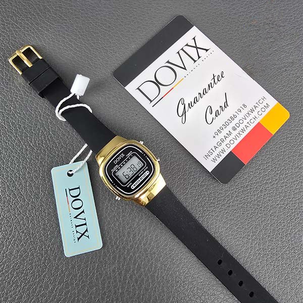 ساعت مچی زنانه داویکس 1009 مشکی طلایی