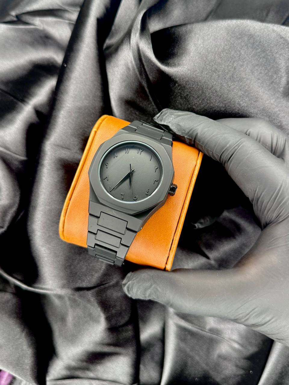 ساعت مردانه D1 تمام مشکی عدد دار