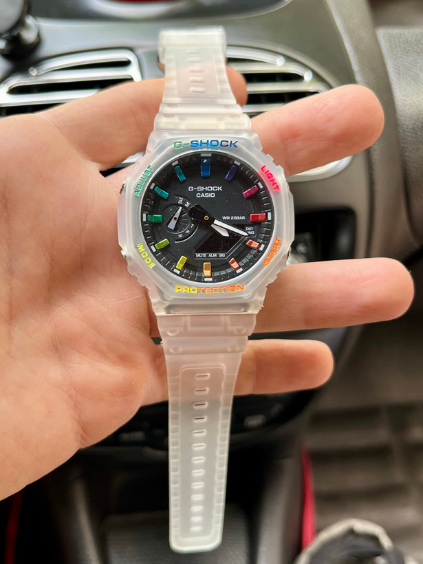 جیشاک مدل GA2100 پمپی کریستالی صفحه مشکی
